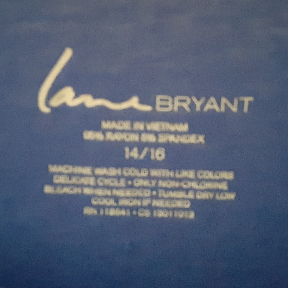 Lane Bryant Blue Ruffle Tank - Picture 4 of 4